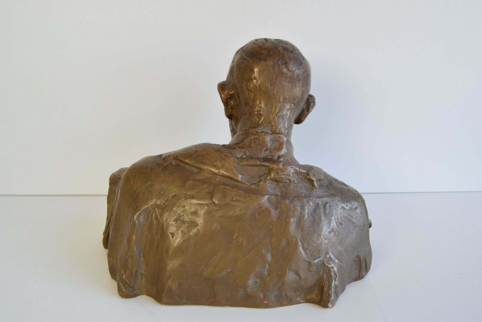 Mid Century Ceramic Statue/Bust Alois Jirásek, Signed Karel Pokorný, Circa 1950 photo buy