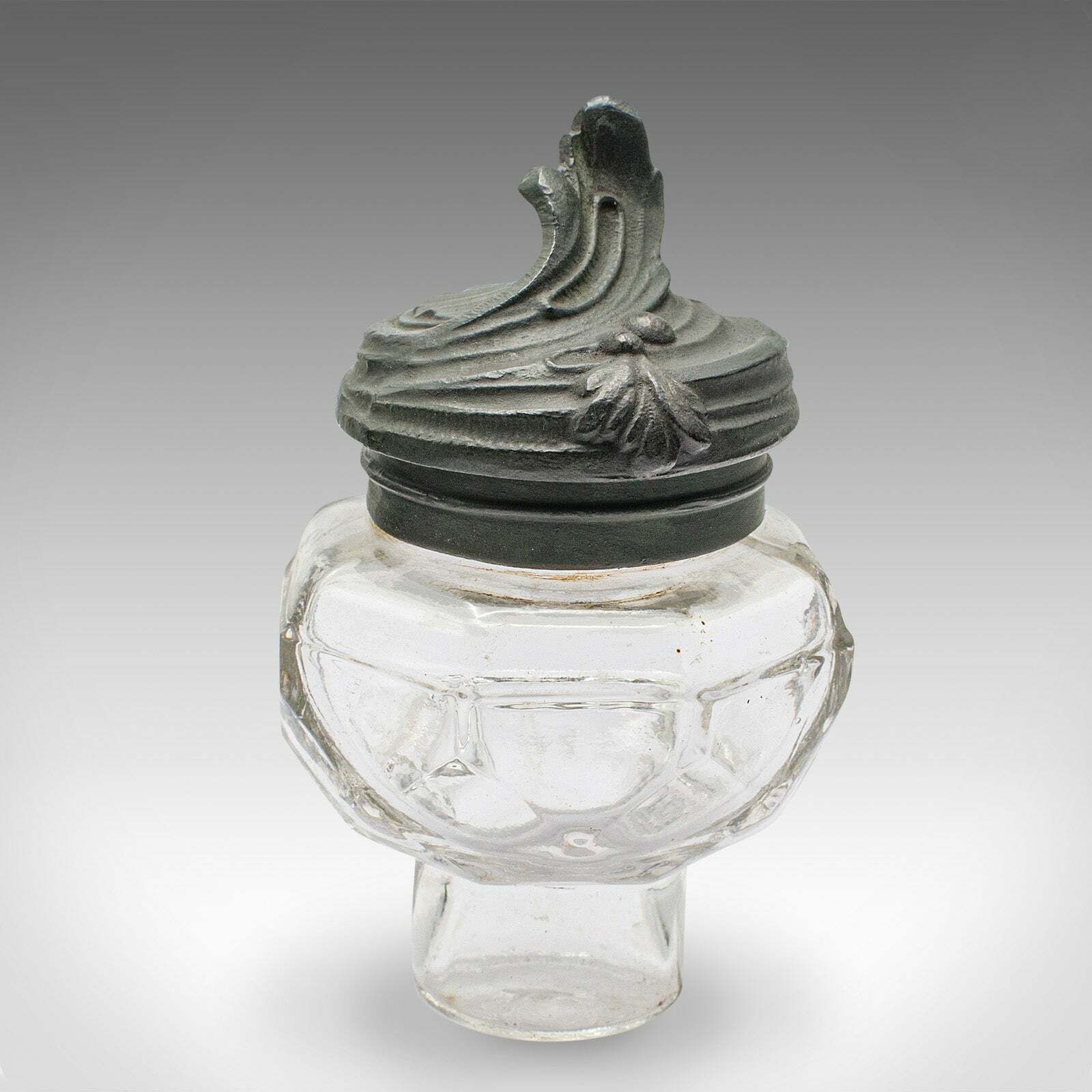 Home Decor Antique Art Nouveau Ink Well, French, Pewter, Decorative Pen Tray, Victorian photo