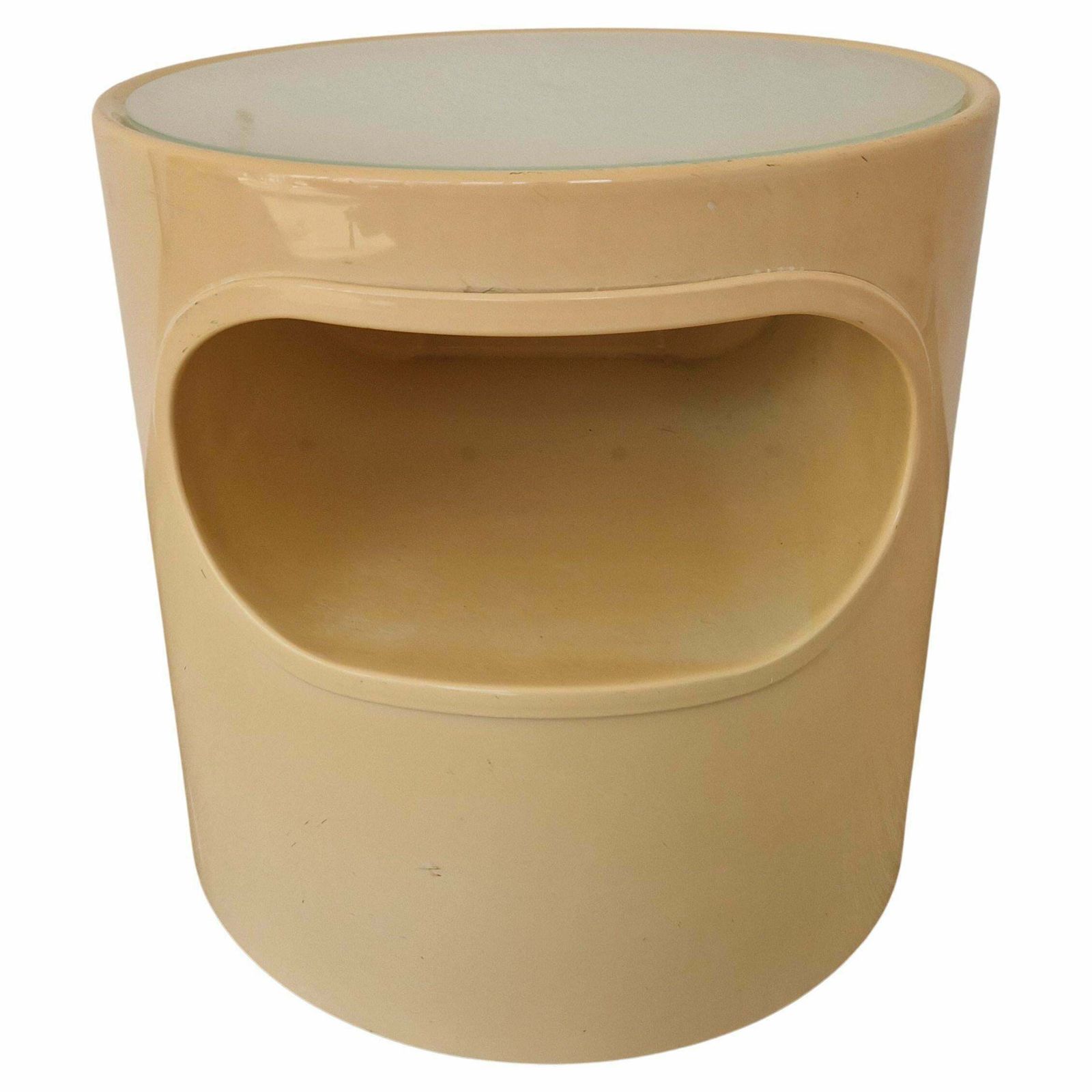 Midcentury Space Age Side Table Artemide, Design Emma Gismondi, Italy, 1960s