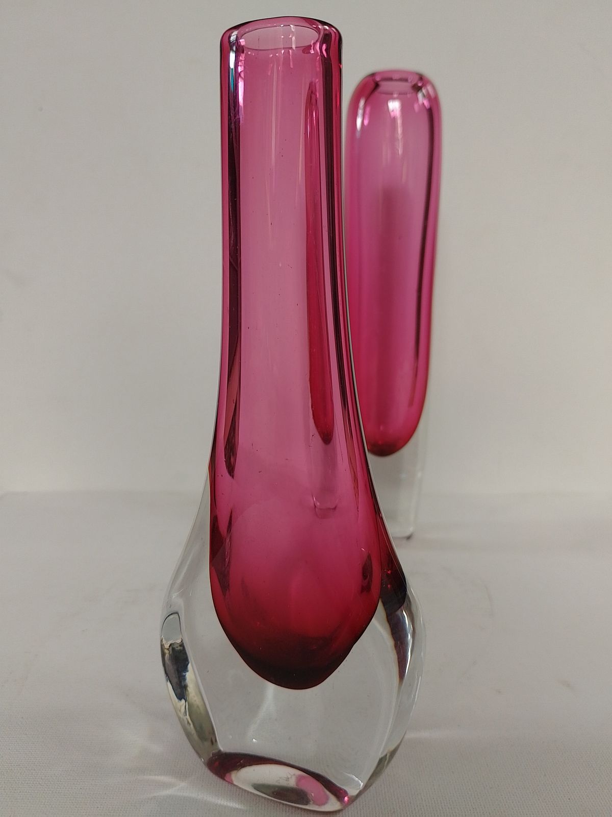 Josef Schott "Hot Pink " Vase Smålandshyttan Sweden photo Home Decor