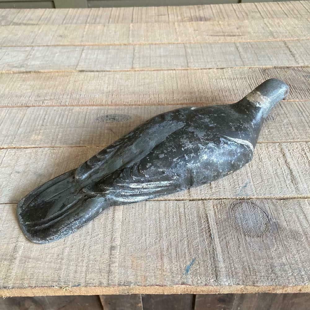Antique Metal Pigeon Decoy   'John Peskett' photo vinterior
