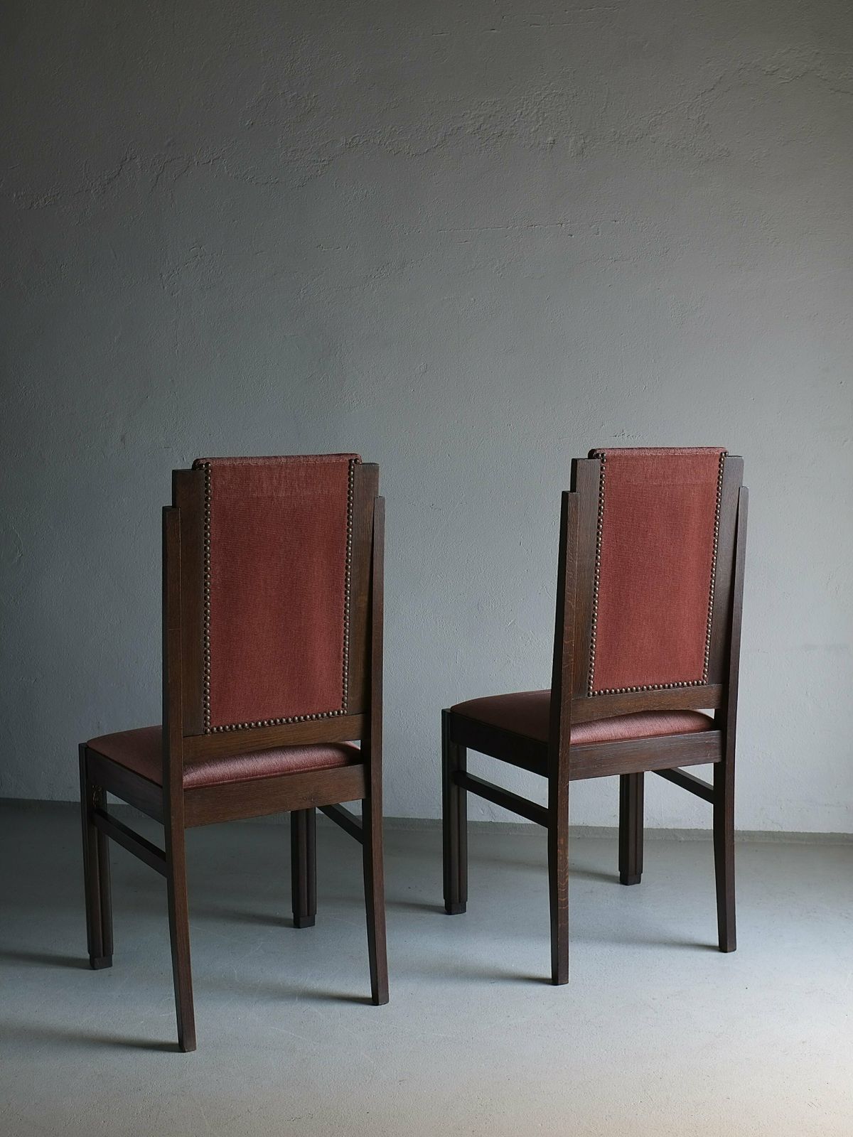 2 Amsterdam School Oak Chairs | Netherlands | 1920s photo Furniture