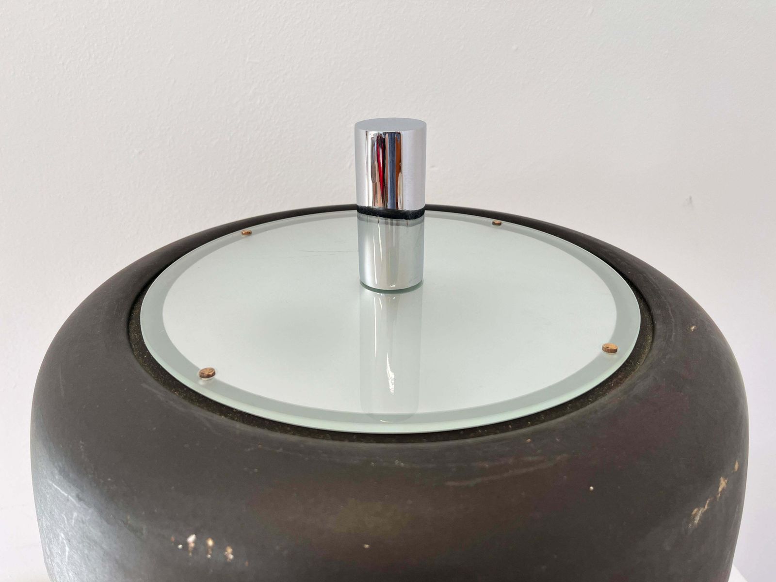 Big Design Extra Large Midcentury Mushroom Table Lamp By Hillebrand, 1970s photo Lighting