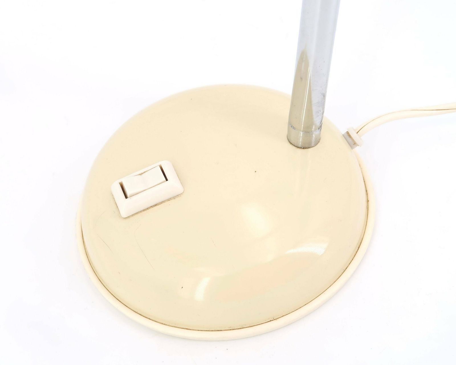 Franse Gelede Beige Bureaulamp, Ca. Jaren 1950 / Vintage, Kinderkamer, Tafelverlichting photo 86.0