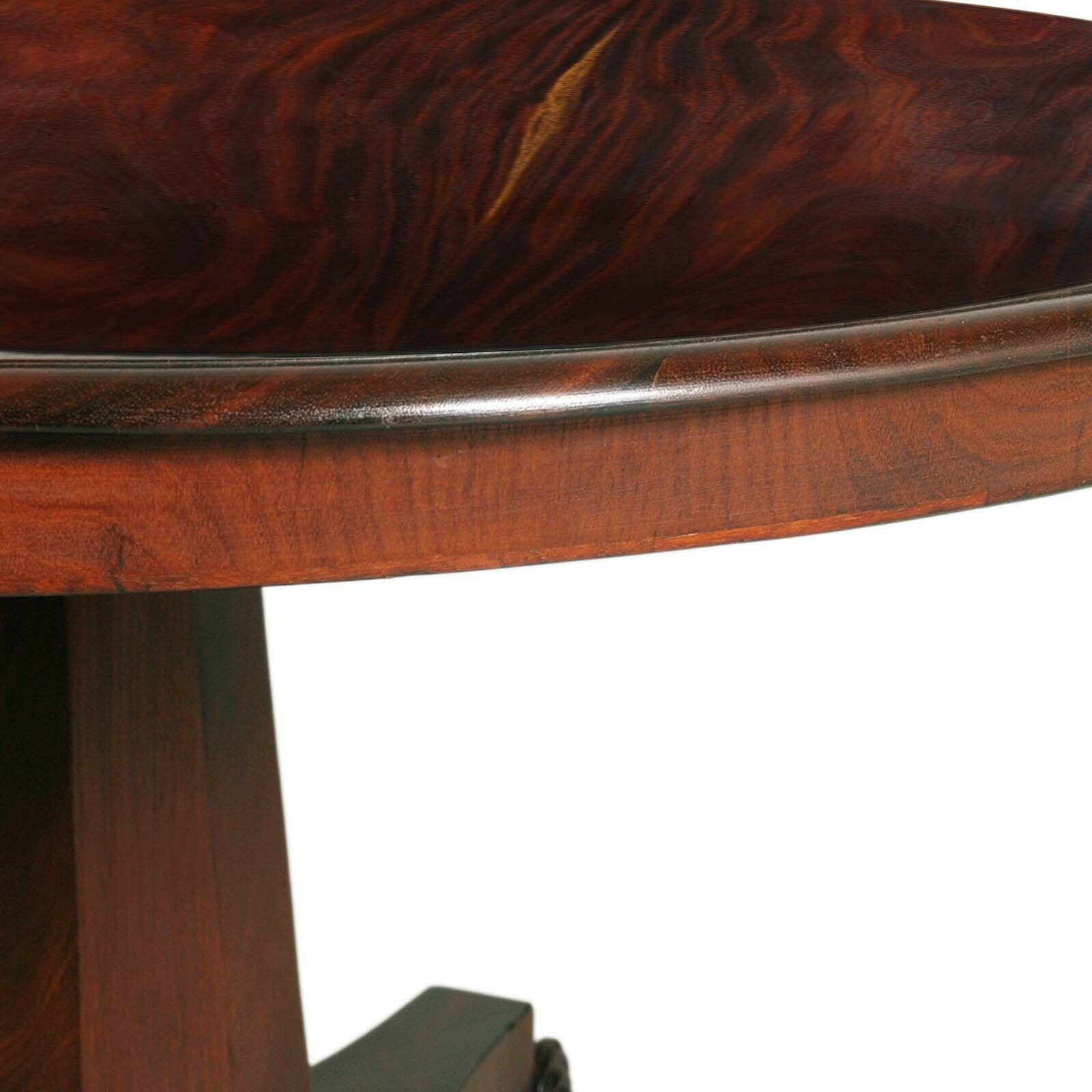 photo for sale 19th Century French Mahogany Table Empire Style With Louis Philippe Four Chairs