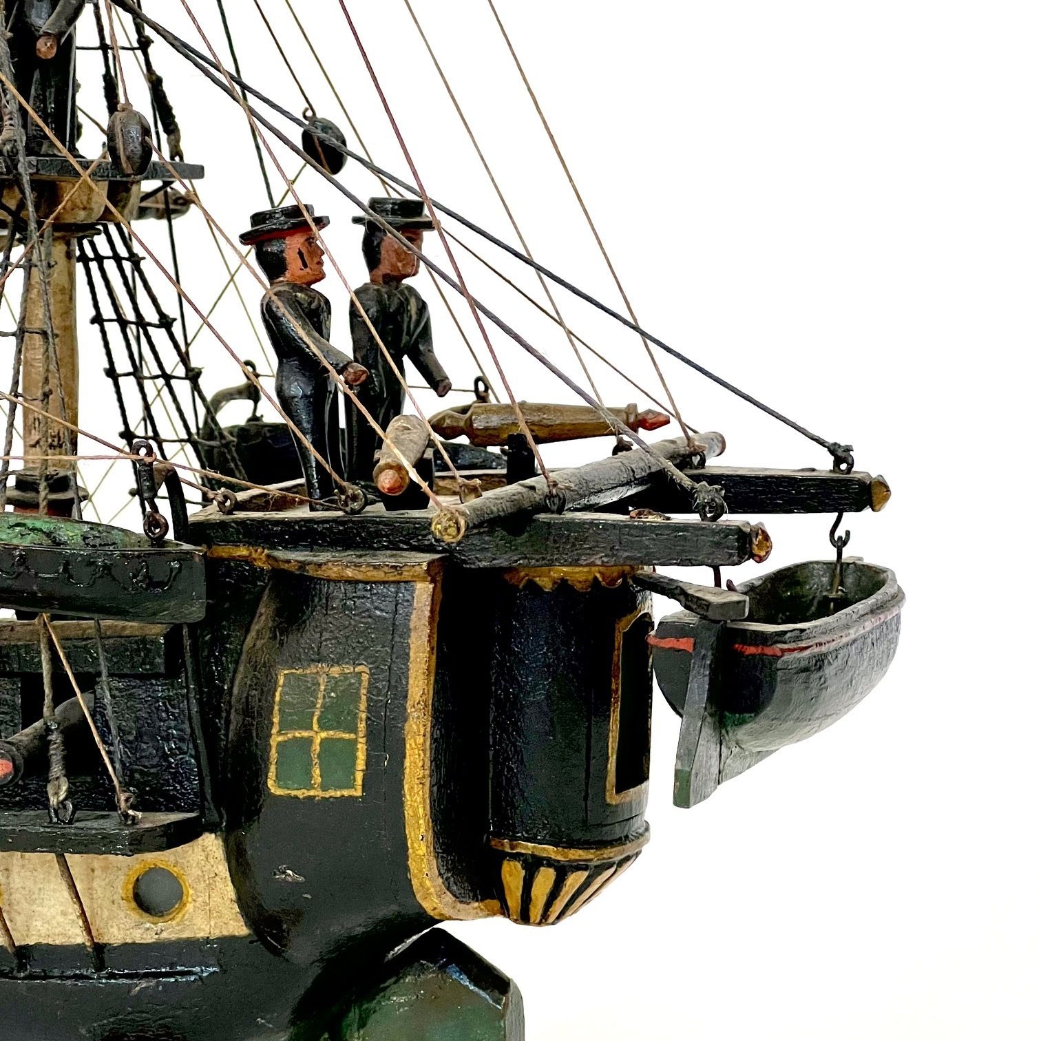 Folk Art Frigate, 1800s, Antique photo buy