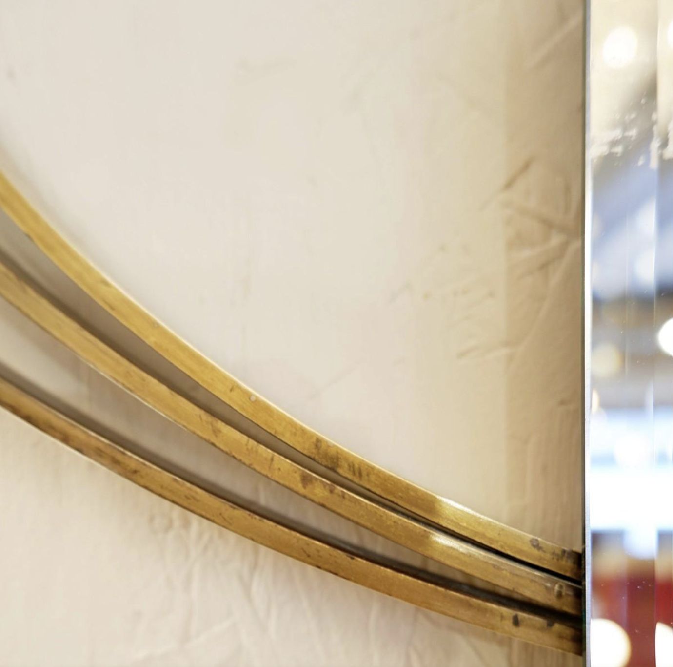 Large Italian Wall Mirror By Luciano Frigerio, 1960s, 2 Available photo furniture