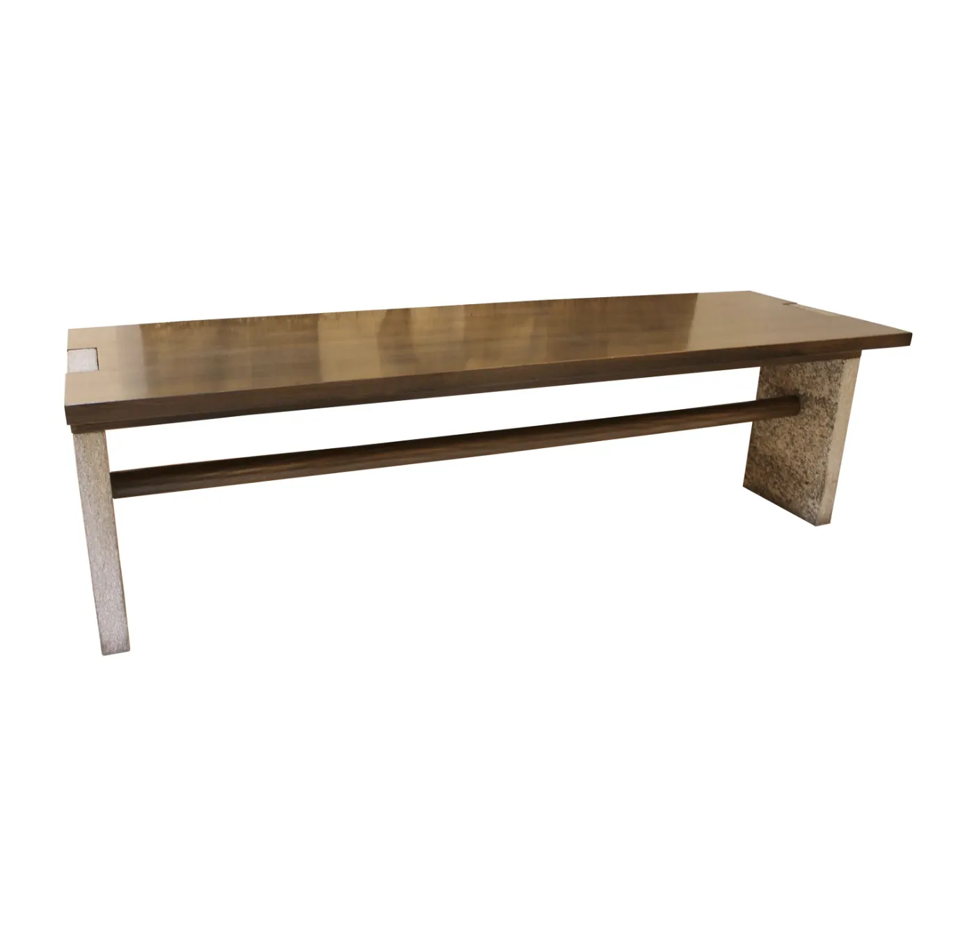 Stone And Wood Console Model ‘Valmarana’ By Carlo Scarpa For Simon, Italy, 1972