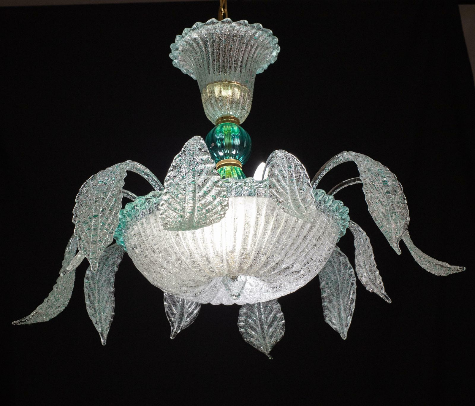 photo furniture Venetian Vintage Turquoise Murano Glass Chandelier