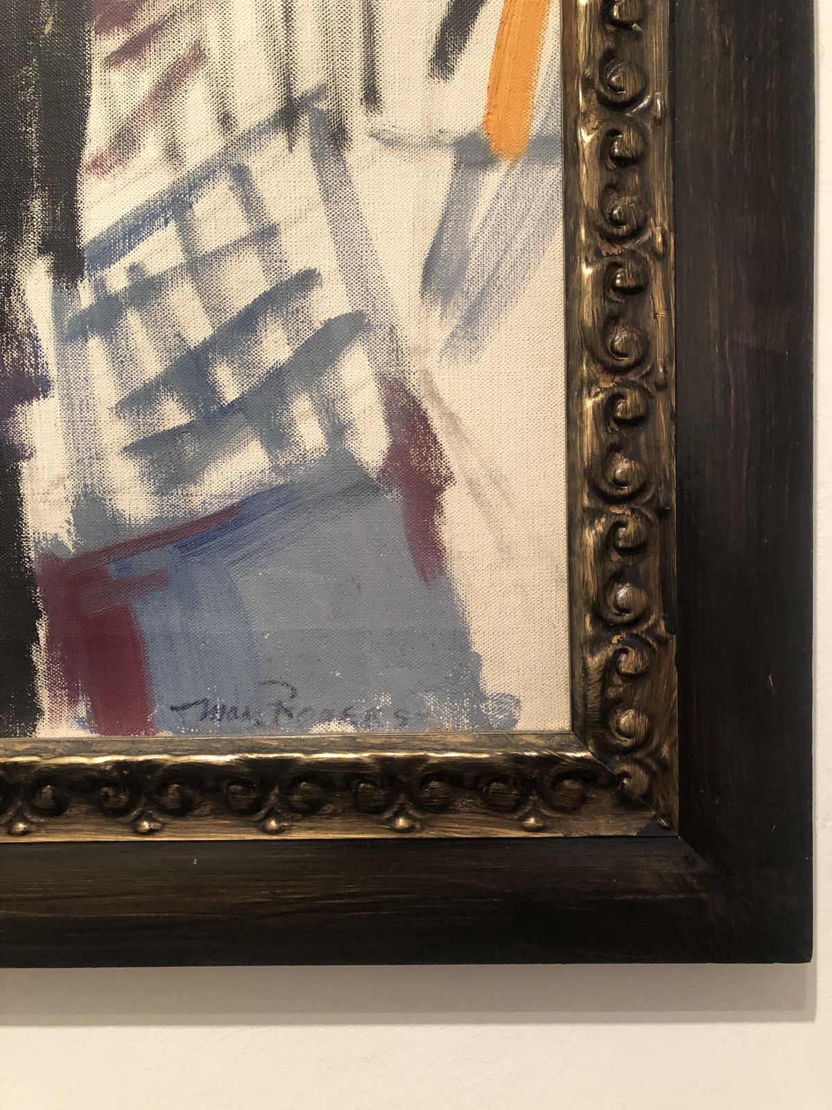 Weekend Artist Expressionist Figurative Study By Artist Mary Rogers Of Boston Dated 1955 photo furniture