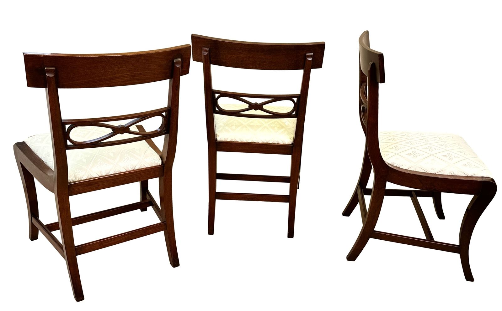 Set Of Eight Georgian Mahogany Dining Chairs (England, Circa 1815) photo vintage