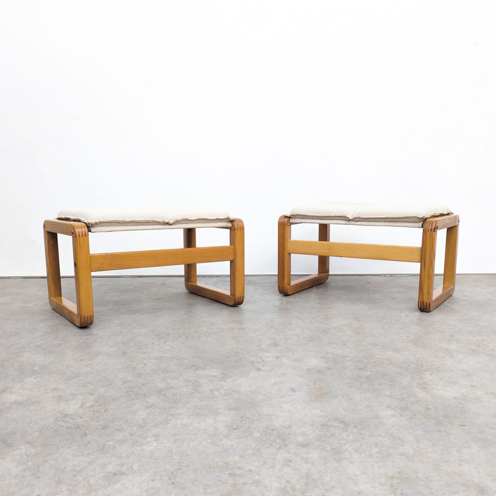 Vintage Dala Footstools By Knut And Marianne Hagberg, 1980s photo Furniture