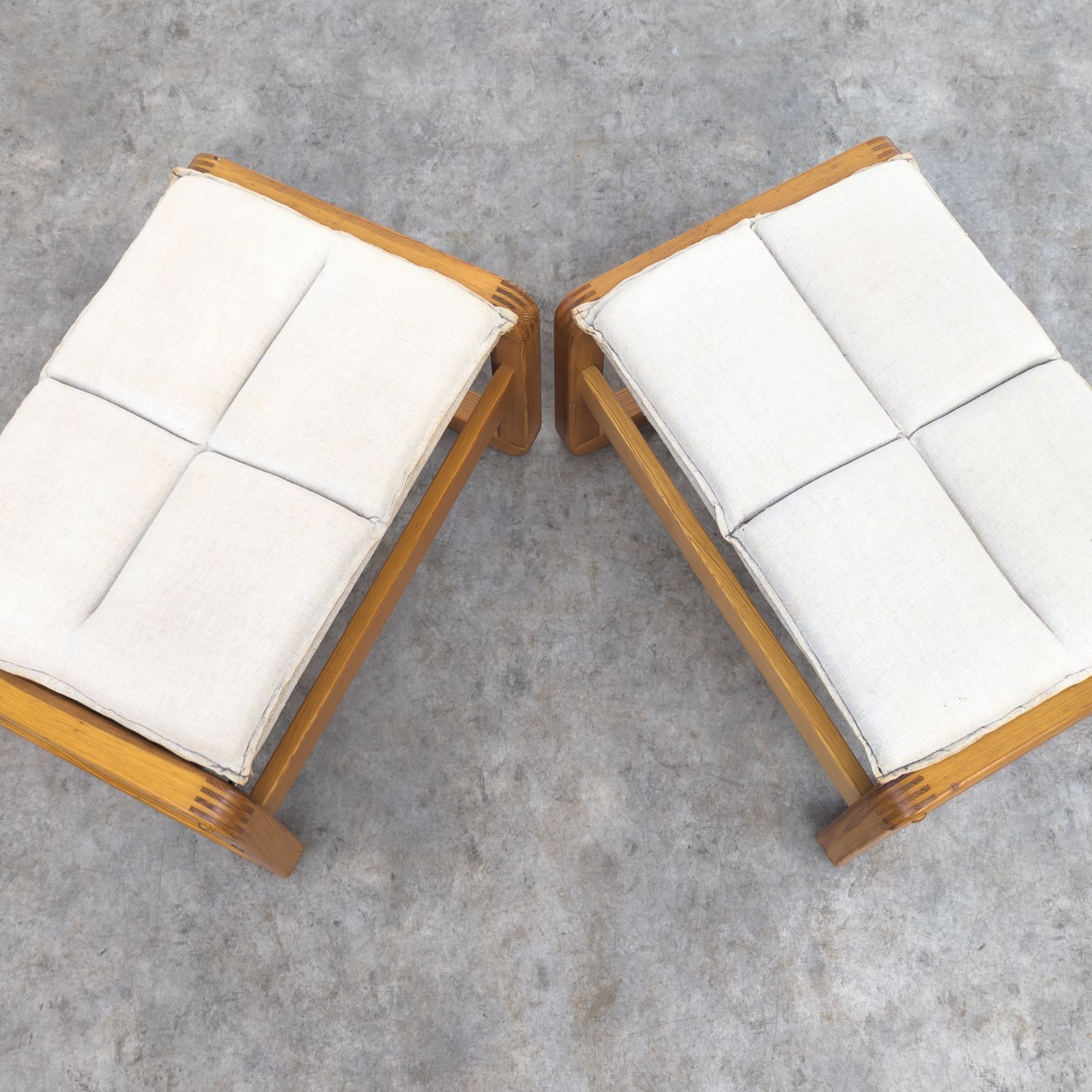 photo furniture Vintage Dala Footstools By Knut And Marianne Hagberg, 1980s