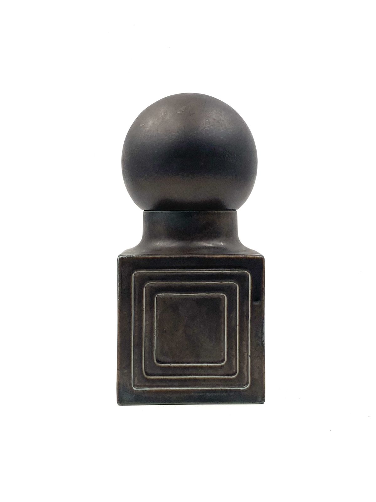 Xavier Feal, Mid Century Modern Brown Ceramic, France 1960s photo vintage