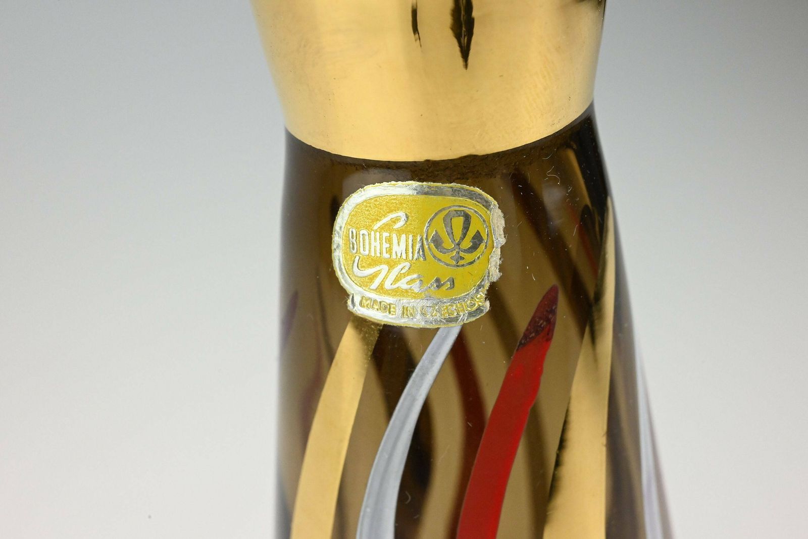 Czech Glass Liquer Set, Mid Century Glassware, Bohemian Glass, Mid Century Decanter, Mid Century Glass, Decanter Set, Czech Decanter photo buy