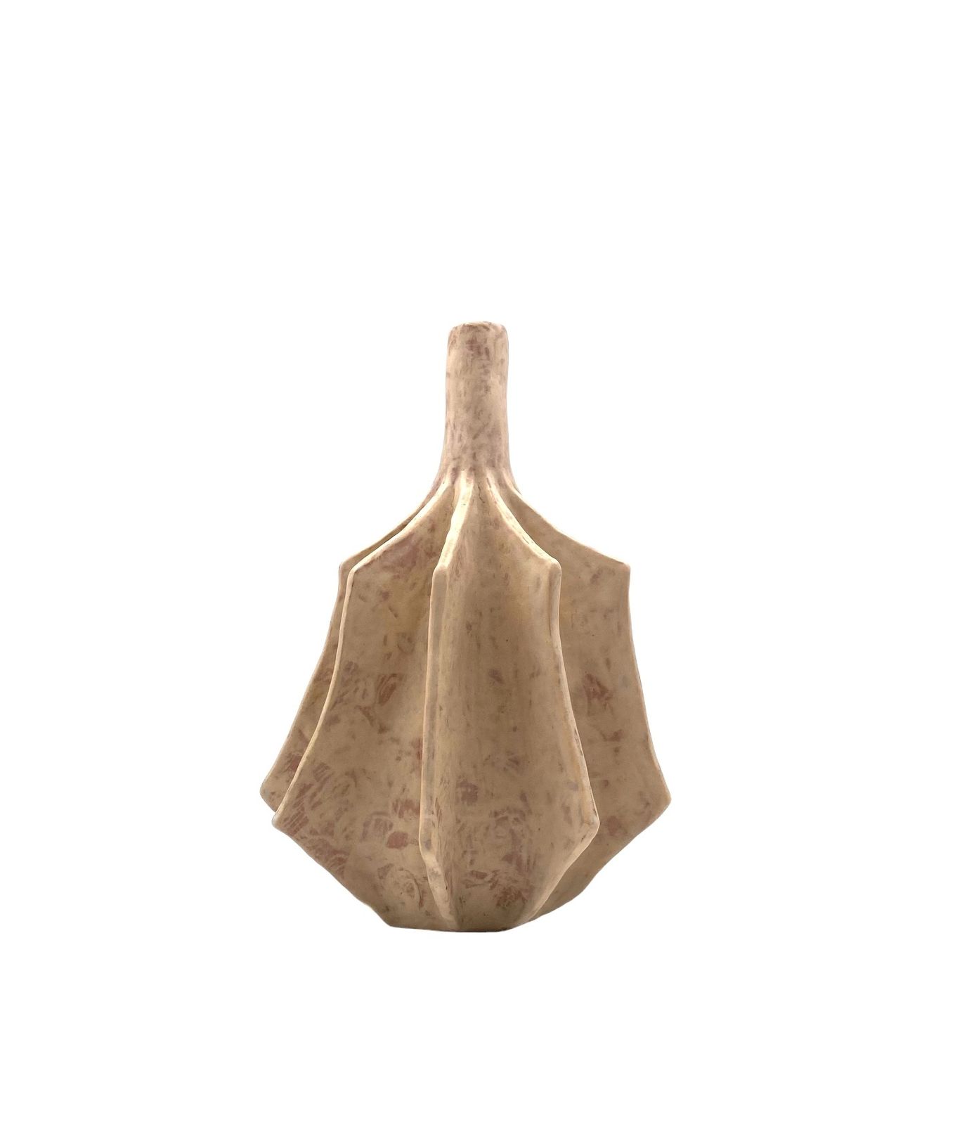 photo buy Organic Modern White Earthenware Vase, France 1970s