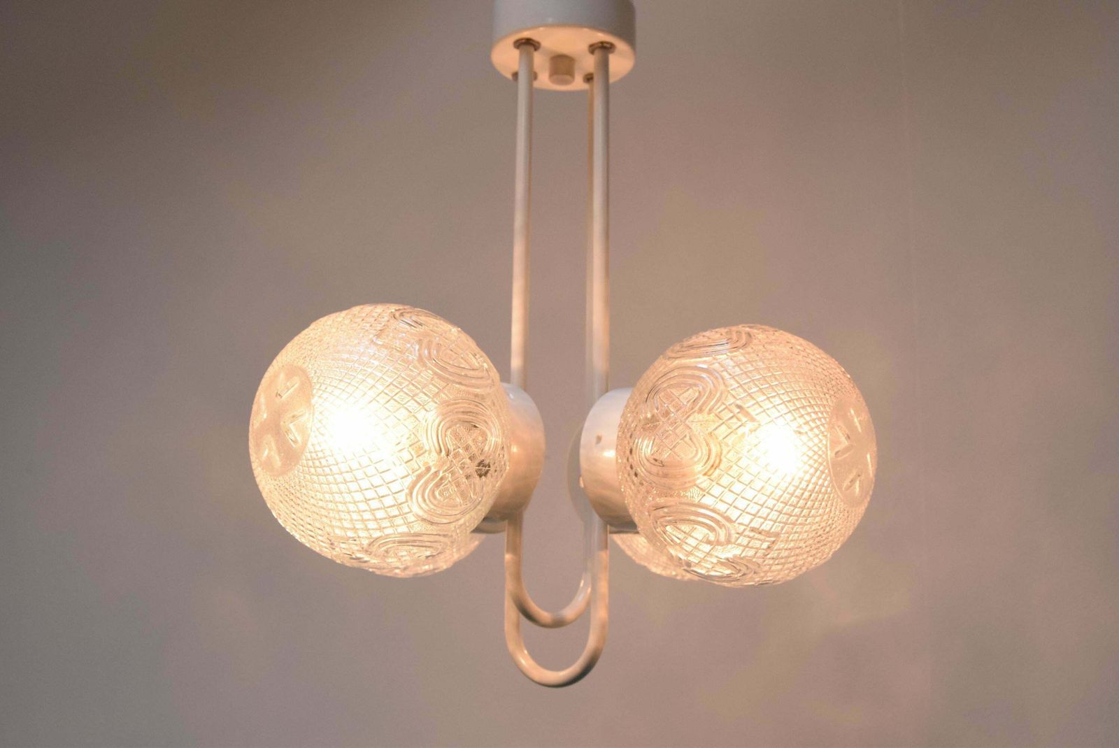 photo for sale Mid Century Designed Chandelier By Jilove U Decina, 1970's.