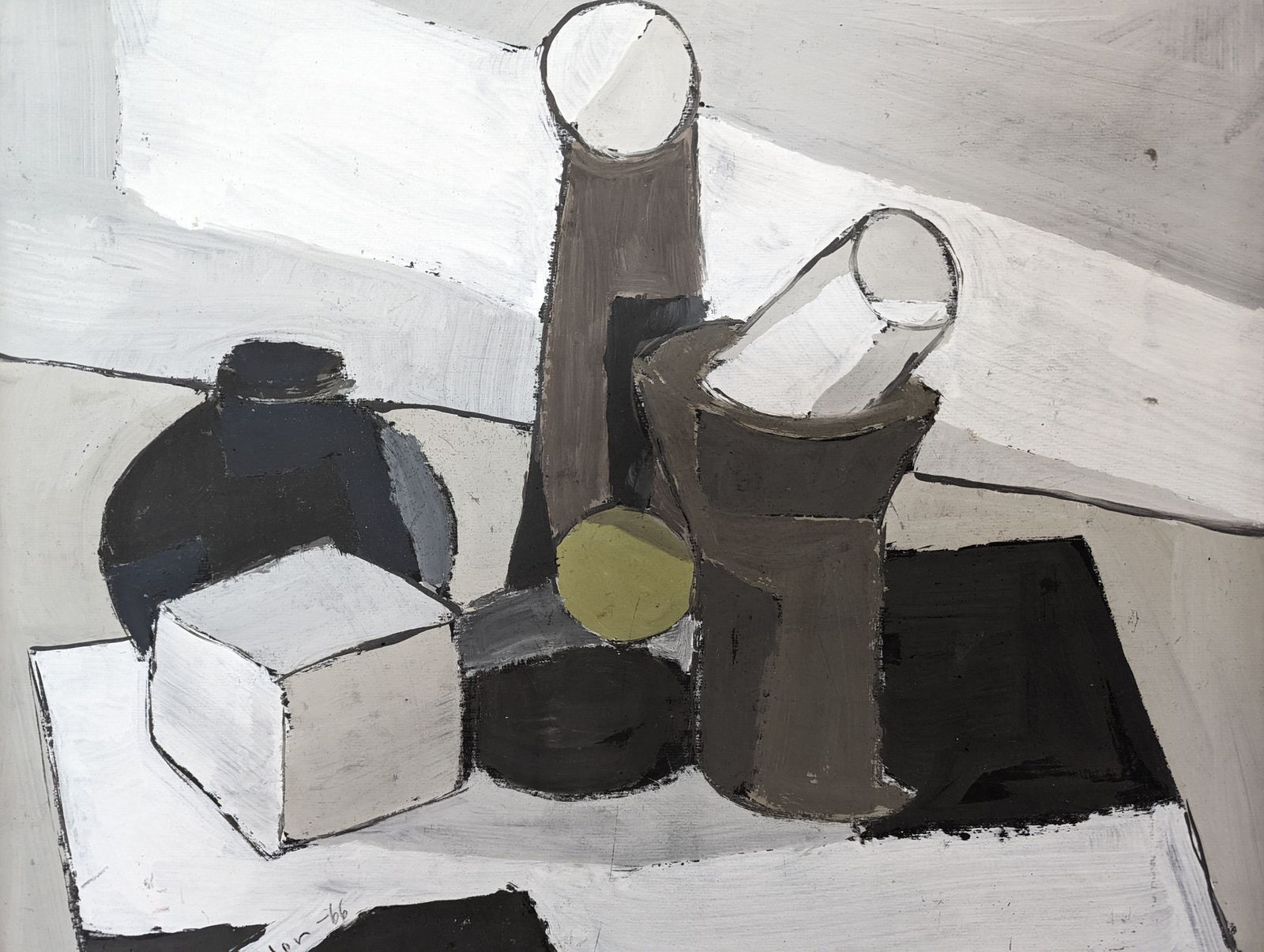 photo furniture The Green Ball, Mid 20th Century Oil Painting
