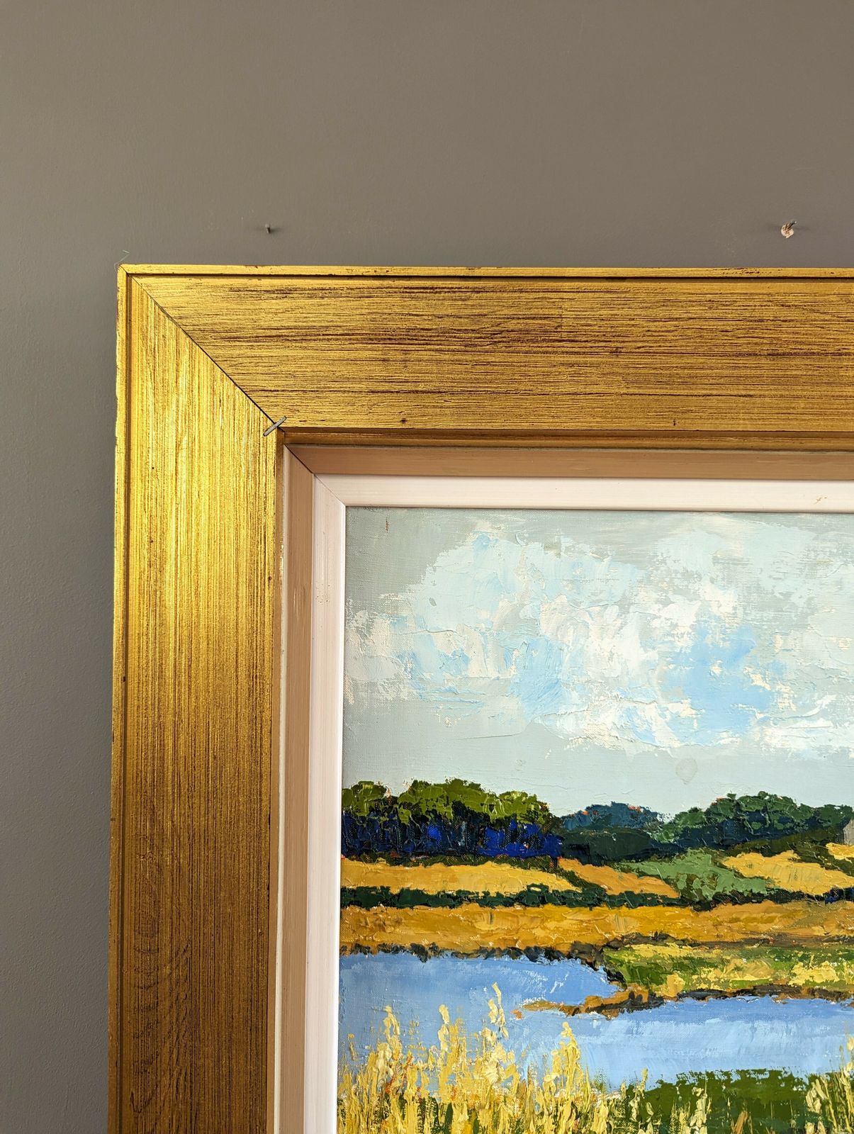 Golden Lake Oil Painting photo 523.0