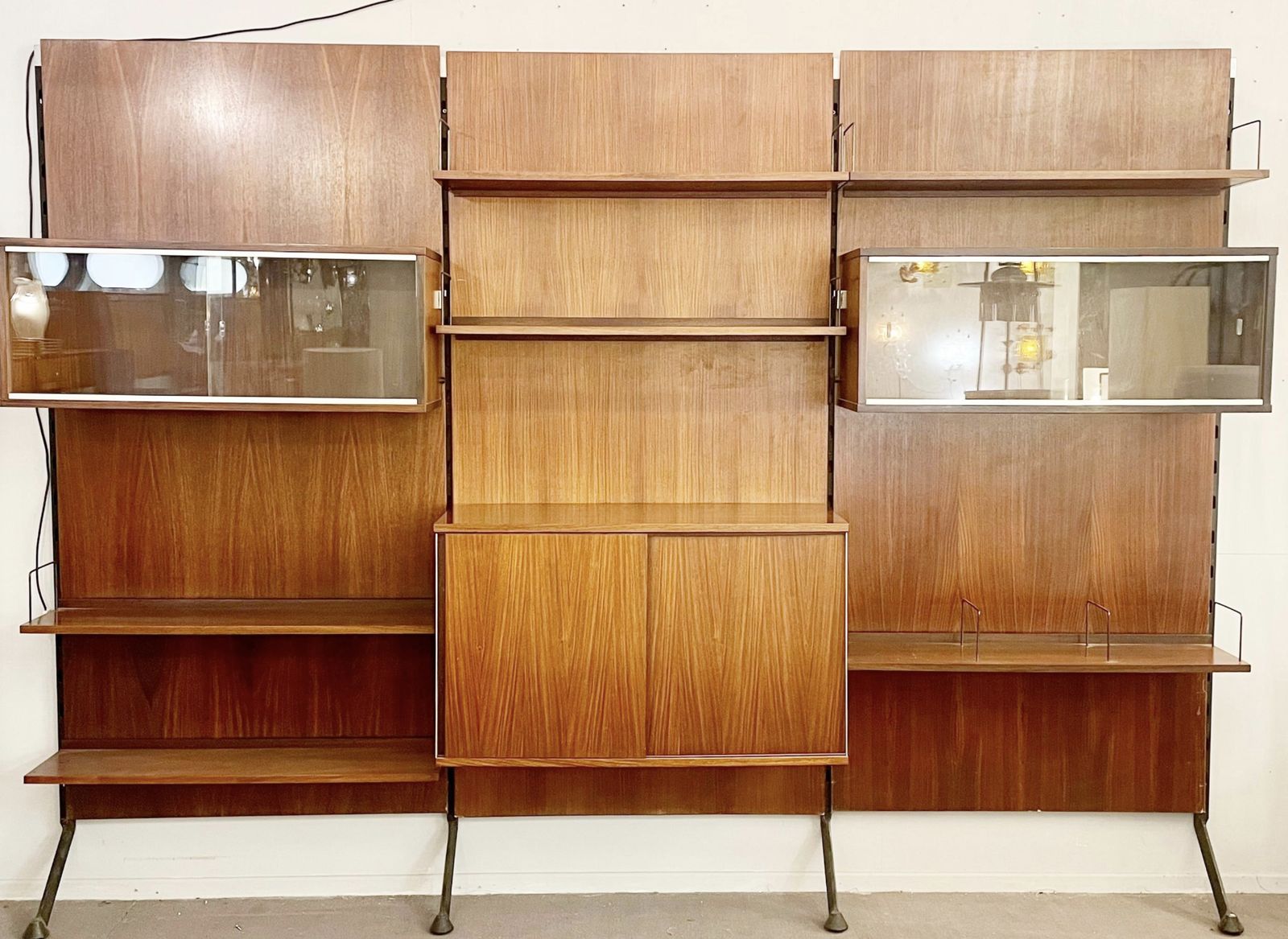 Mid Century Teak Wall Unit By Ico Parisi, Italy 1960s photo 5040.0