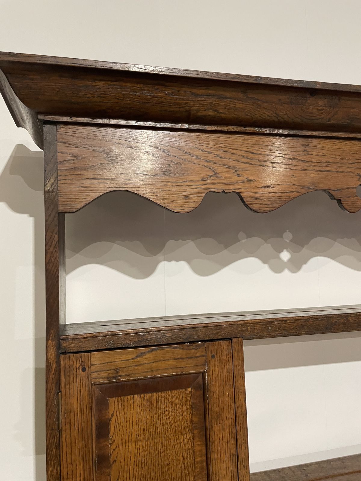 Antique Spicer Of Pontesbury Oak Dresser With Cross Banded Mahogany photo Furniture