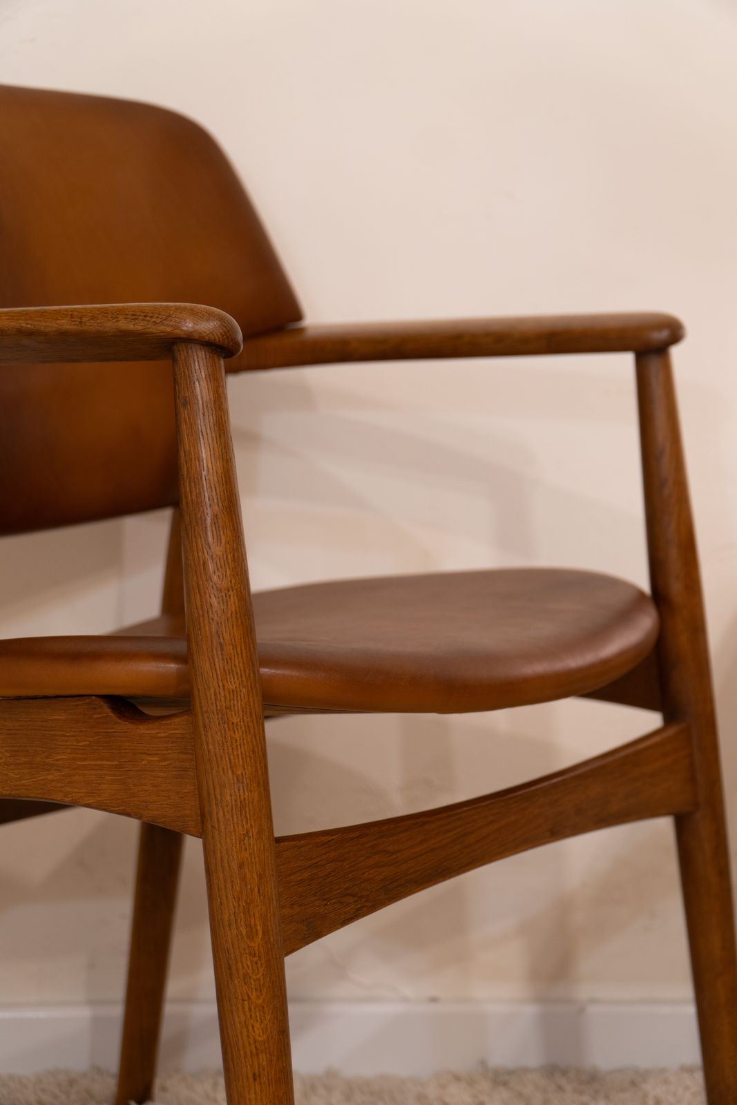 Ejner Larsen & Aksel Bender Madsen Oak Armchair photo for sale