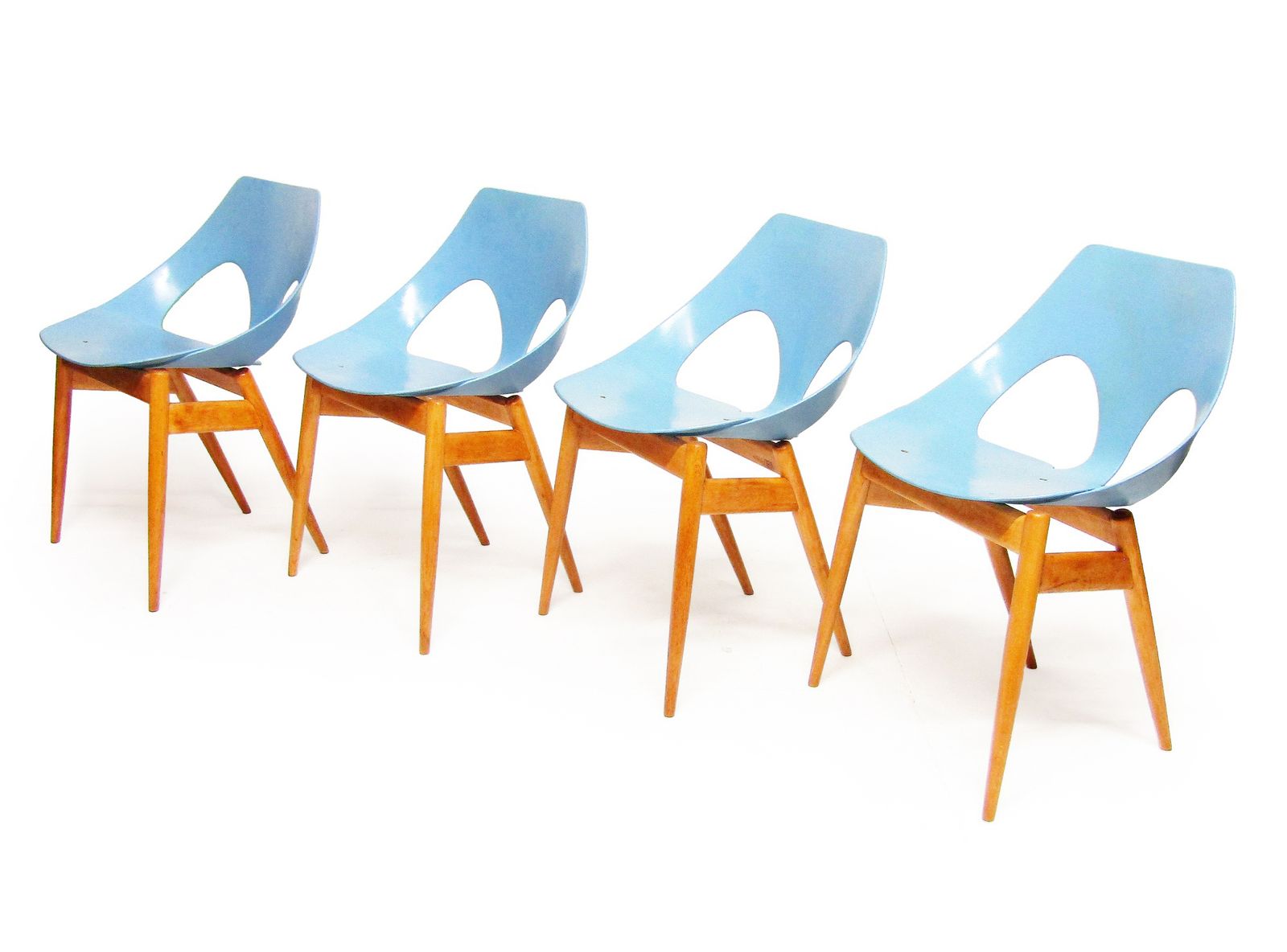 Set Of Four 1950s "Jason" Festival Of Britain Chairs By Carl Jacobs For Kandya photo Furniture