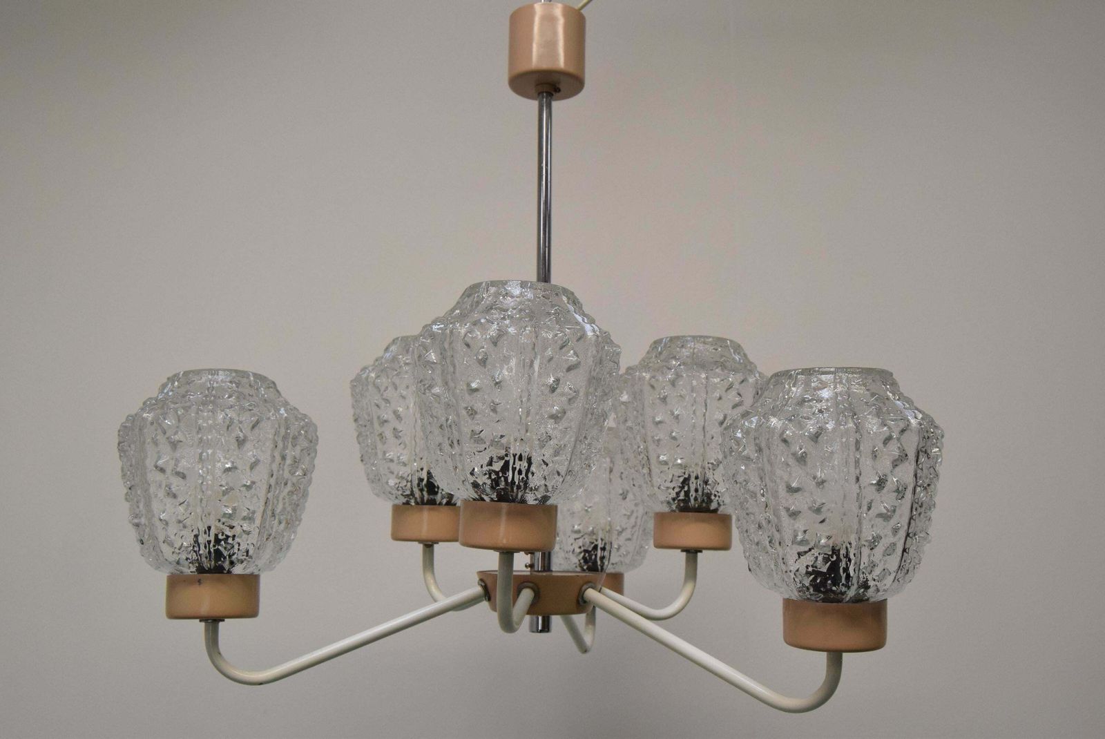 photo for sale Mid Century Chandelier By Jilové U Děčína, 1970's.