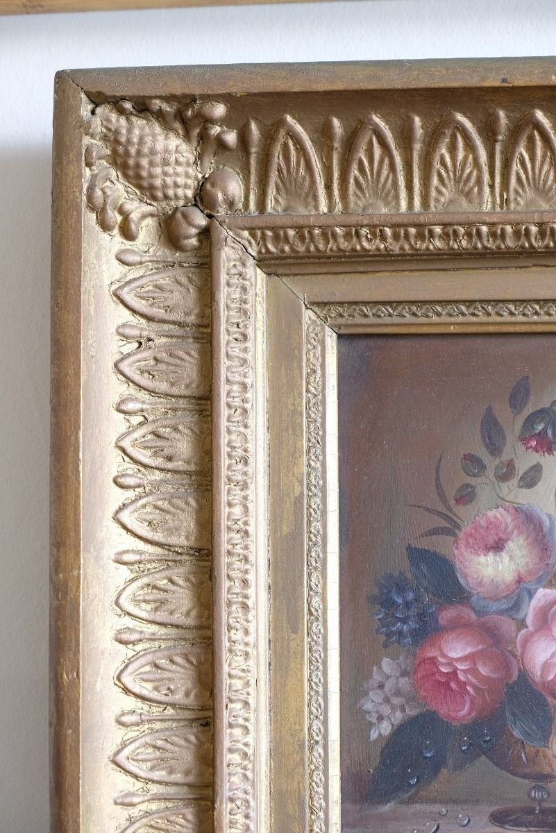 English School Oil On Board Still Life Of Garden Flowers photo 600.0
