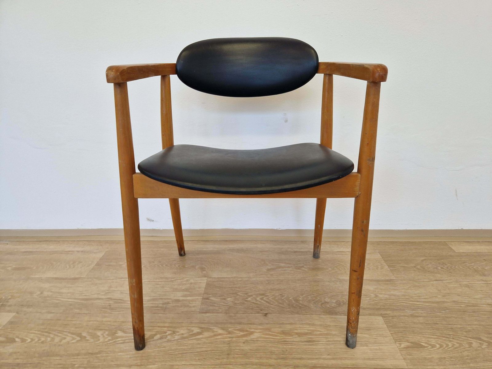 Midcentury Rare Chair Ton Designed By Antonin Suman, Scandinavian Style, 1960s photo vintage