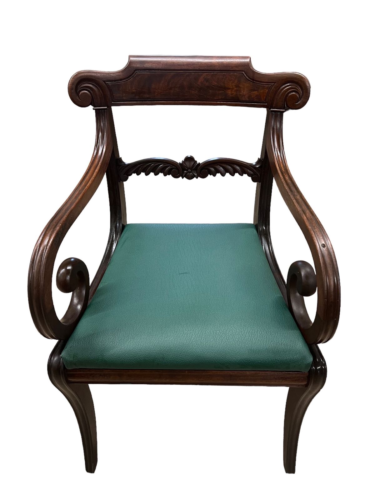 Vintage Regency Style Office Arm Chair