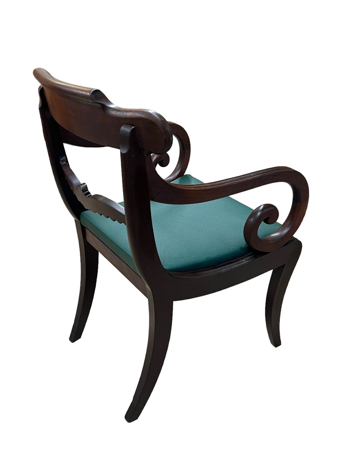 Vintage Regency Style Office Arm Chair photo for sale