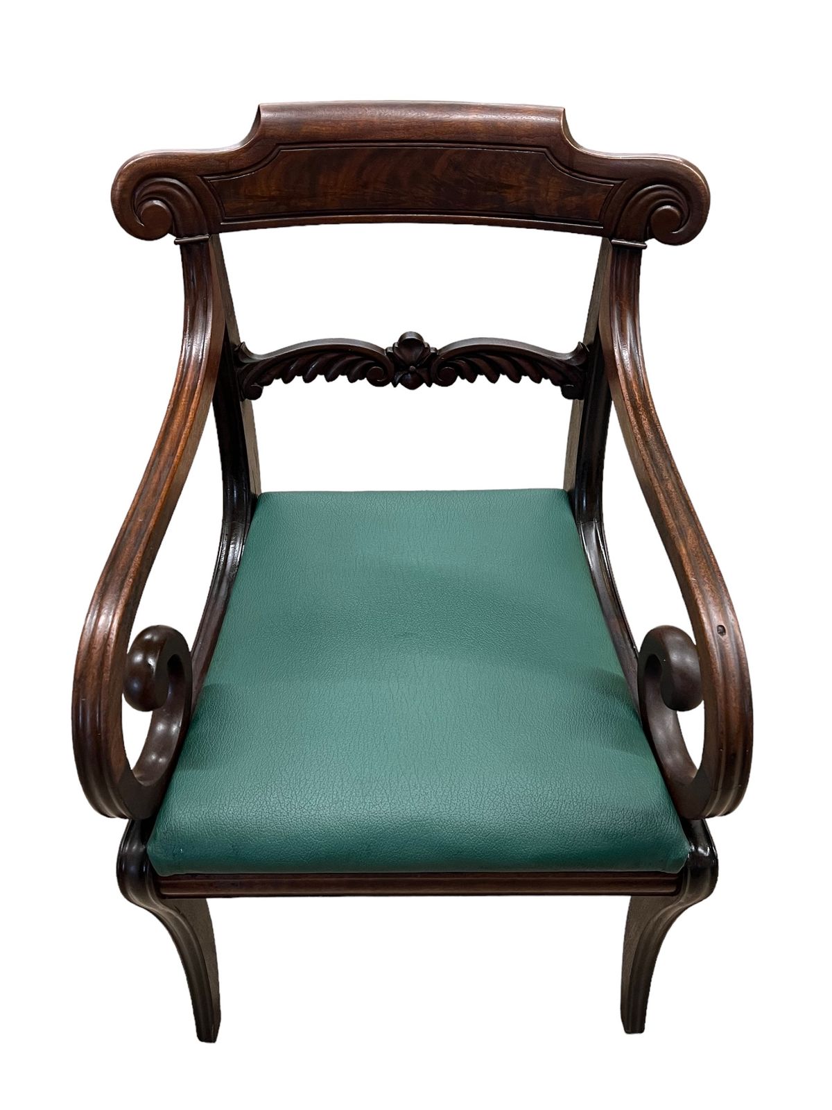 Vintage Regency Style Office Arm Chair photo Furniture
