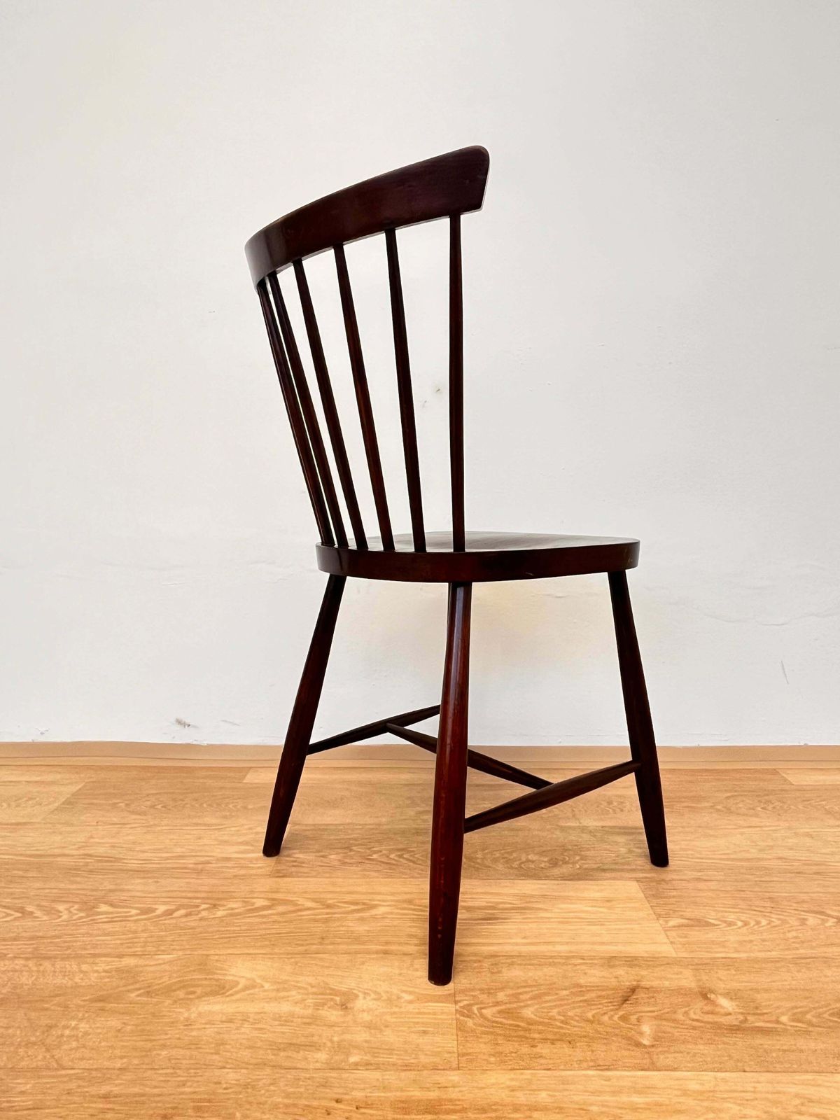 Set Of Four Mid Century Design Wooden Dining Chairs By Ton   1960s photo 831.0