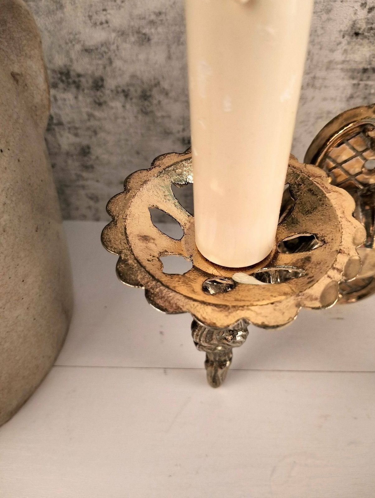 Antique French Bronze Double Wall Sconce   Antique Bronze Wall Light With Two Lights photo Home Decor