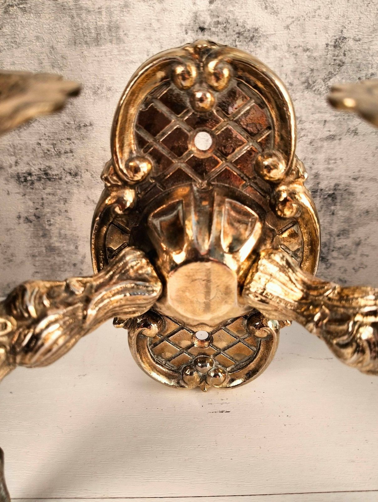 Antique French Bronze Double Wall Sconce   Antique Bronze Wall Light With Two Lights photo 152.0