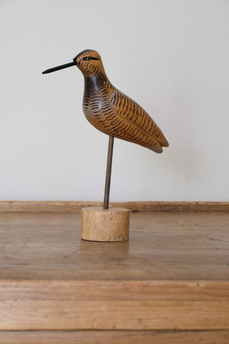 Painted & Hand Carved Folk Art Bird 1001868 photo furniture