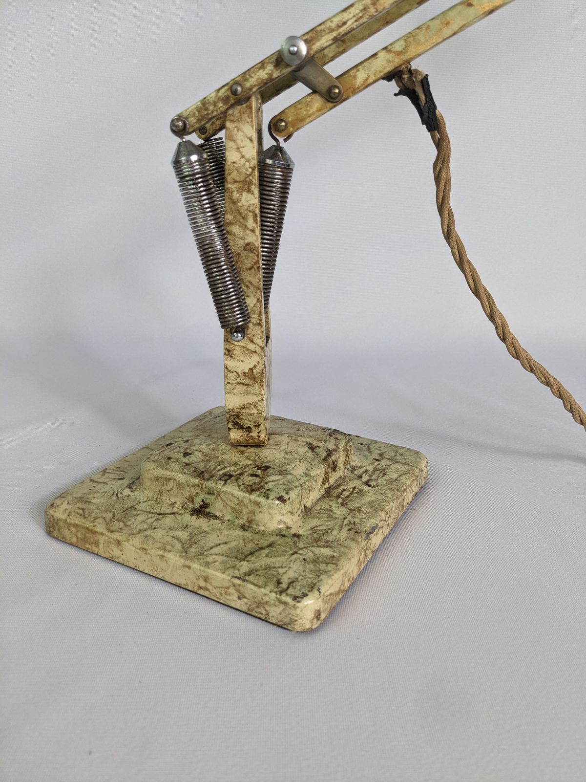 Anglepoise Model 1227 Two Step Scumble Cream And Gold Mid Century 1930's/ 40s By Herbert Terry photo for sale
