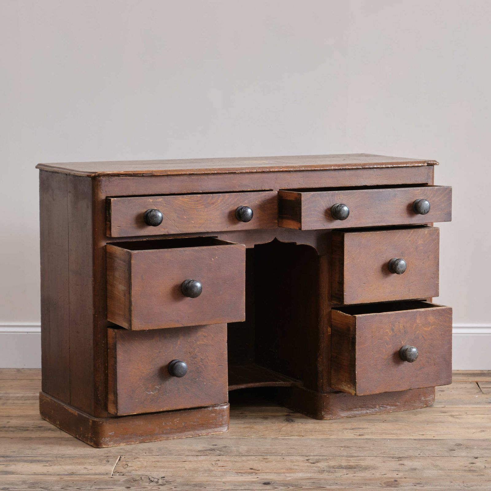 19th Century Painted Pine Dog Kennel Dresser
