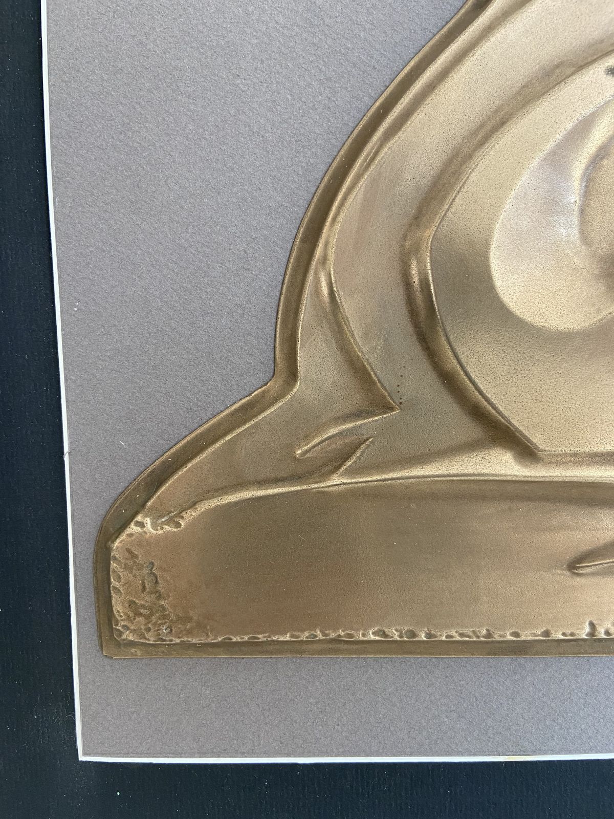 Painting Representing A Brass Sculpture. Around 1970 photo vinterior