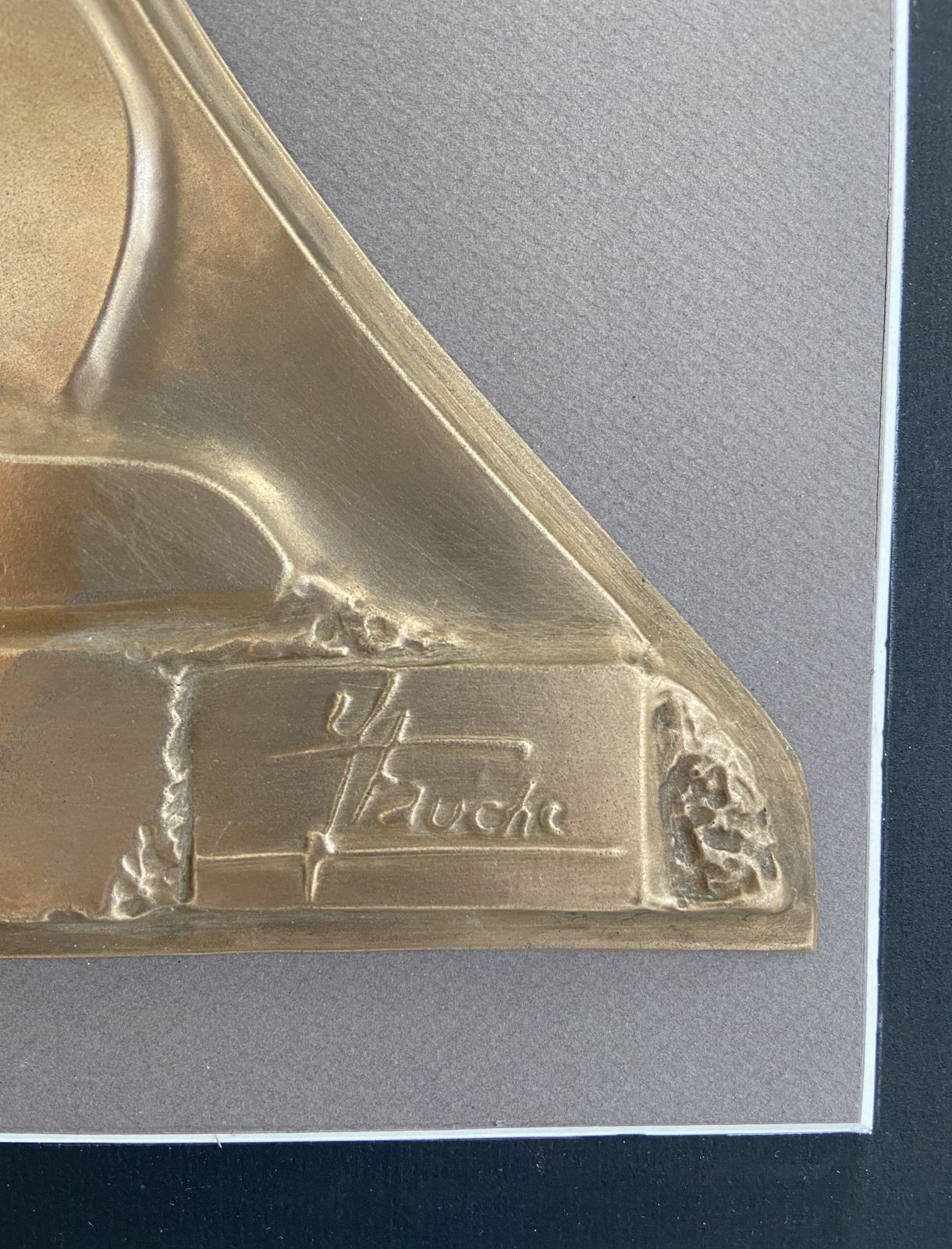 Painting Representing A Brass Sculpture. Around 1970 photo buy