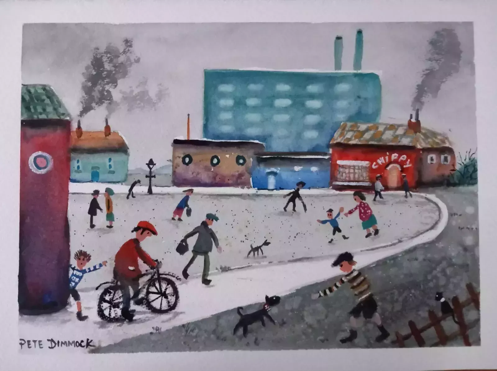 Watercolour Painting By Northern Artist Pete Dimmock photo for sale
