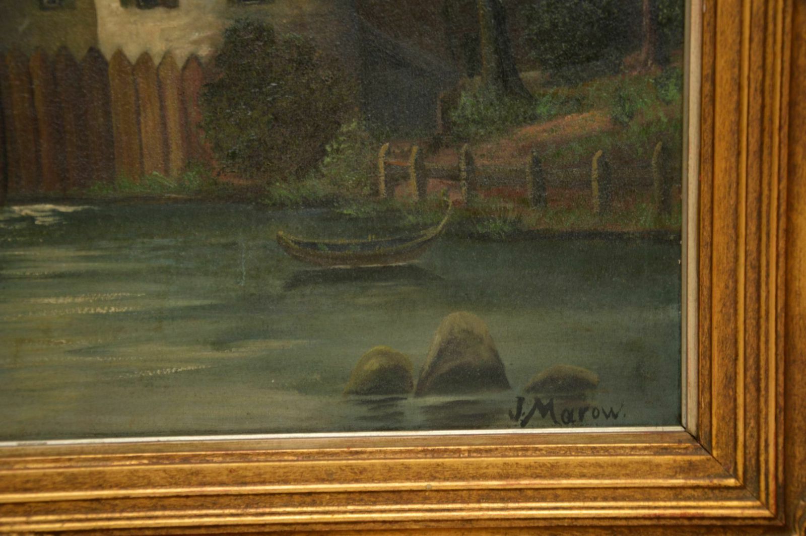 Antique Landscape Oil Painting photo 487.76
