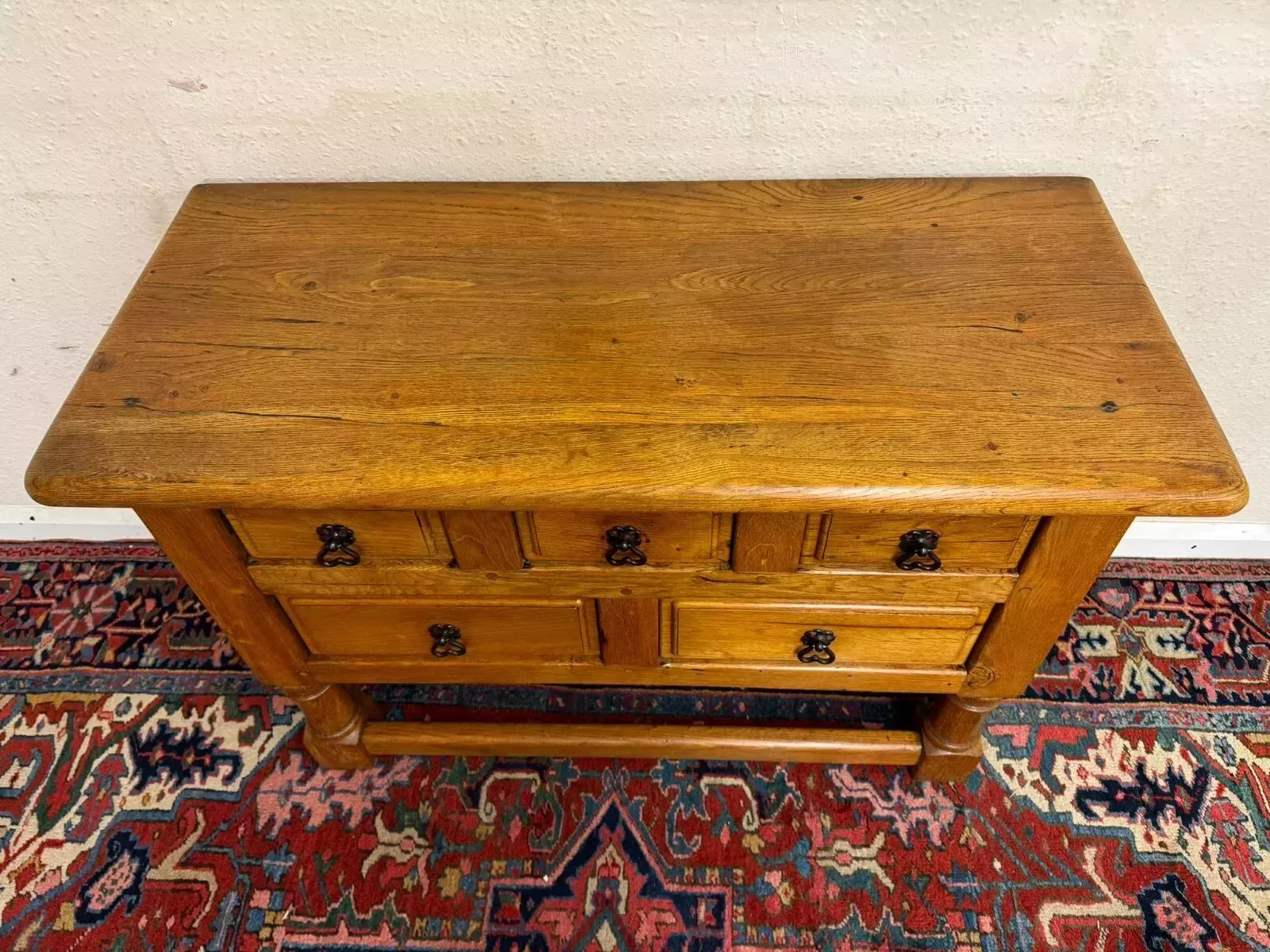 Fantastic Quality French Country Oak Low Chest/Dresser Circa 1920 photo 425.0