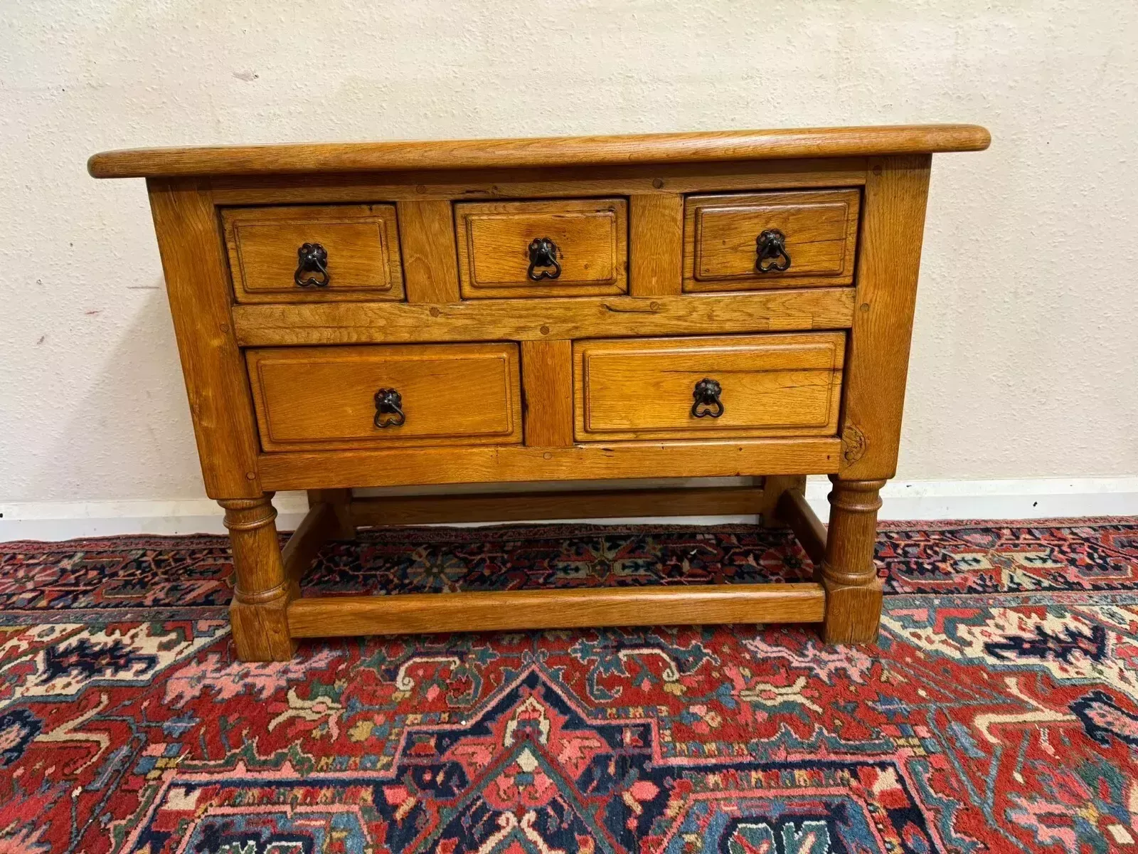 Fantastic Quality French Country Oak Low Chest/Dresser Circa 1920 photo buy