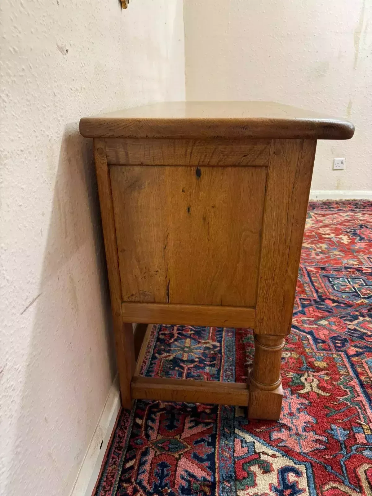425.0 Fantastic Quality French Country Oak Low Chest/Dresser Circa 1920 photo