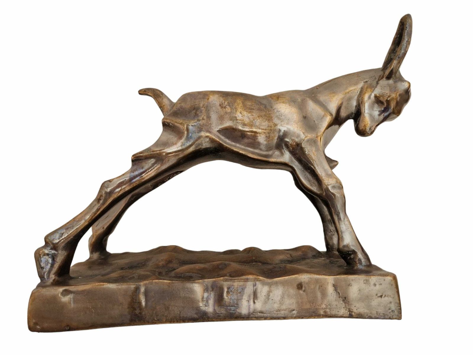 Mid Century Goat Kid Sculpture, Farm Animal Art, Country Home Decor photo Home Decor