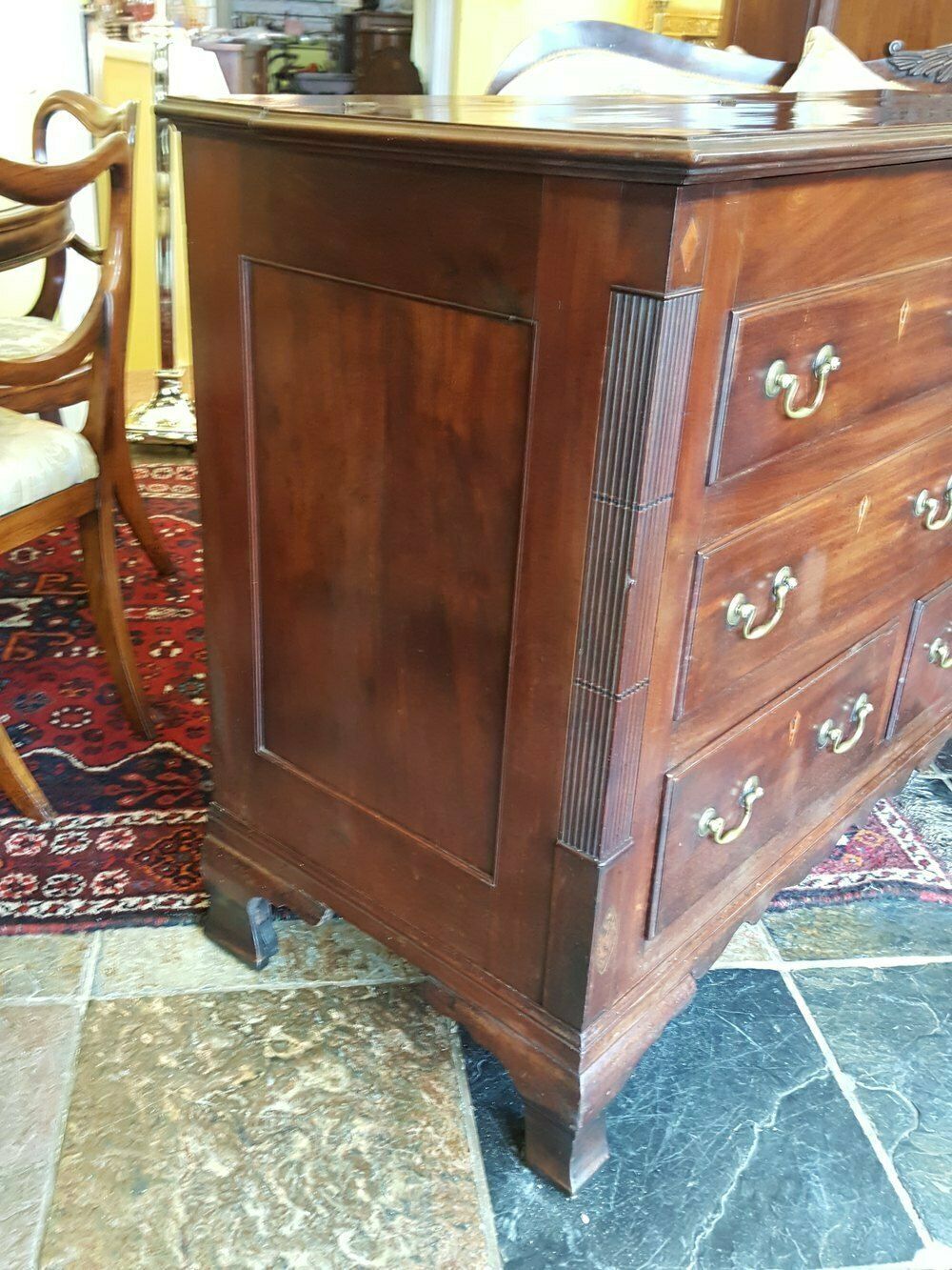 George III Mahogany Lancashire Mule Chest photo 1450.0