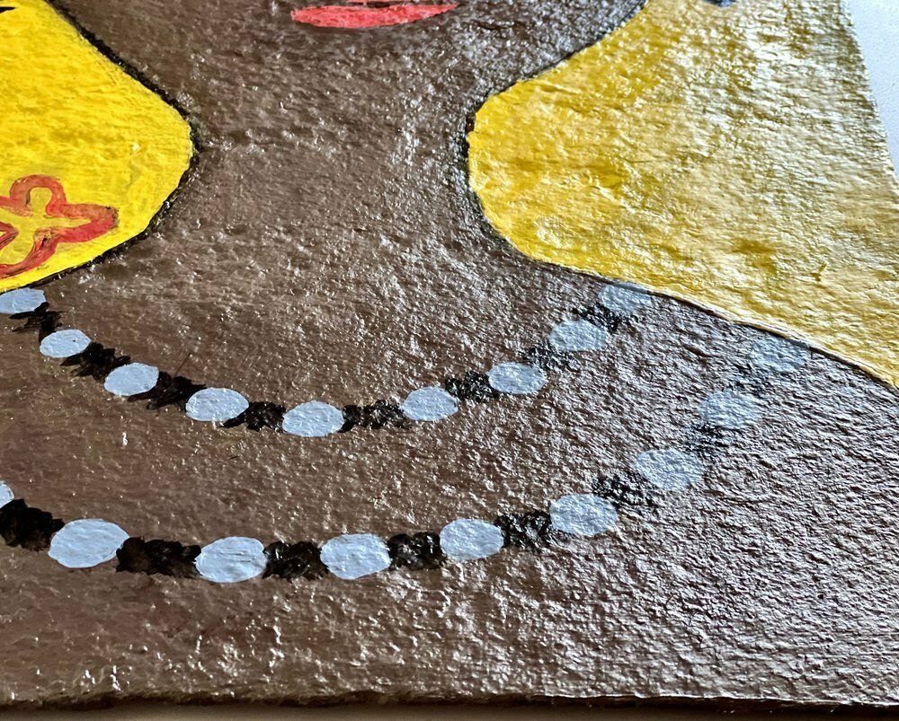 photo for sale Sagida, Schilderij Op Metaal, Jaren 2000