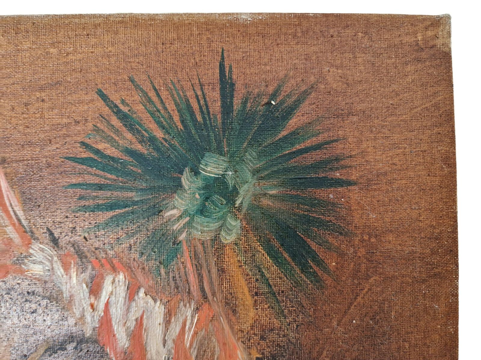 Comber Fish And Sea Urchin Underwater Painting By Georges Mazoyer, French Mediterranean Seascape Wall Art photo buy